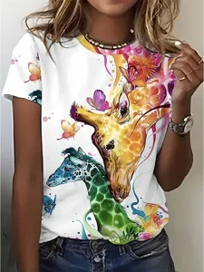 damen-t-shirt-druck-grafik-tiermotiv-gir-rosa-5