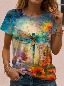 damen-t-shirt-druck-grafik-tiermotiv-vin-blau-1