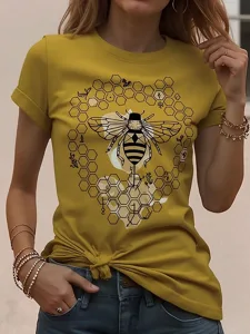 damen-t-shirt-druck-grafik-tiermotiv-vin-gelb-3