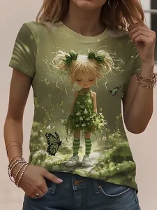 damen-t-shirt-druck-grafik-tiermotiv-vin-grun-1