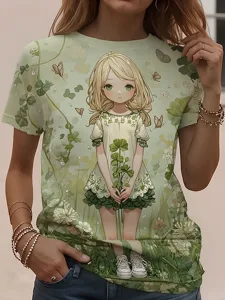 damen-t-shirt-druck-grafik-tiermotiv-vin-hellgrun-3