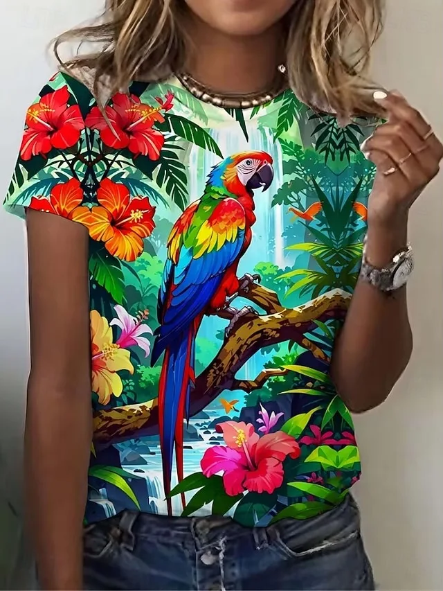 damen-t-shirt-druck-grafik-tiermotiv-vog-blau-1