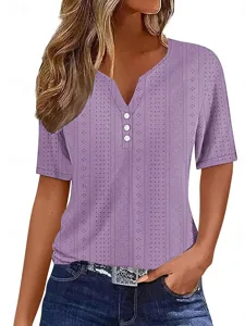 damen-t-shirt-einfarbig-schlicht-stylisc-purpur-5