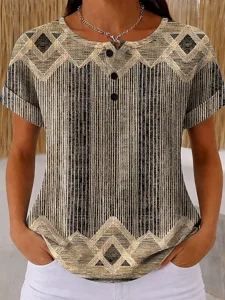 damen-t-shirt-farbblock-druck-grafik-geo-braun-6