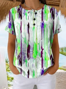 damen-t-shirt-farbblock-druck-grafik-geo-grun-16