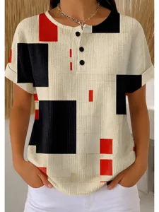 damen-t-shirt-farbblock-druck-grafik-geo-khaki-34