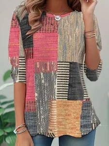 damen-t-shirt-langarm-lassig-druck-regul-rosa-10