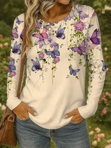 damen-t-shirt-langarm-rundhals-langarm-t-gelb-5