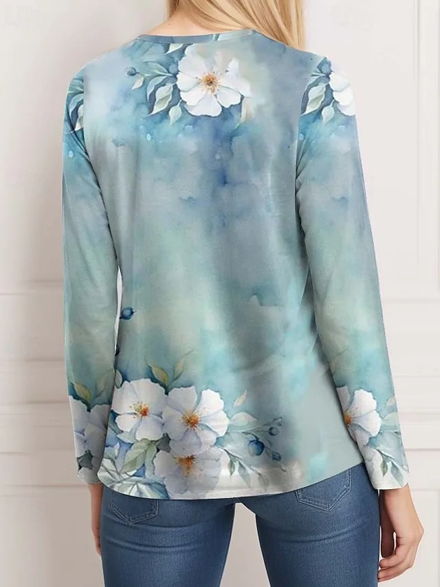 damen-t-shirt-lassig-druck-regulare-tops-default-5