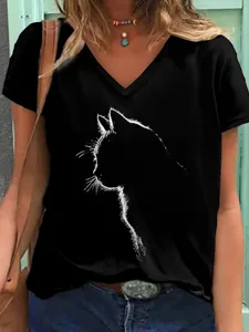 damen-t-shirt-schwarz-graphic-katze-bedr-schwarz-1