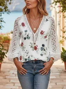 damen-t-shirt-spitze-patchwork-druck-blu-default-2