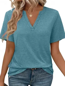 damen-t-shirt-t-shirt-einfach-mode-klass-grun-4