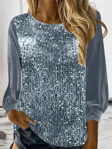 damen-t-shirt-t-shirt-pailletten-patchwo-grau-6