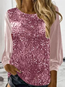 damen-t-shirt-t-shirt-pailletten-patchwo-rosa-21