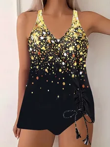 damen-tankini-2-teiler-badeanzug-freizug-gold-5