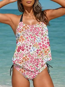 damen-tankini-2-teilig-badeanzug-frecher-rosa-1
