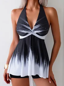 damen-tankini-2-teiliges-badeanzug-boy-l-schwarz-1