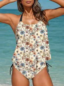 damen-tankini-2-teiliges-badeanzug-freiz-orange-1