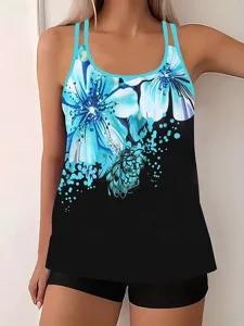 damen-tankini-2-teiliges-badeanzug-palm-blau-2