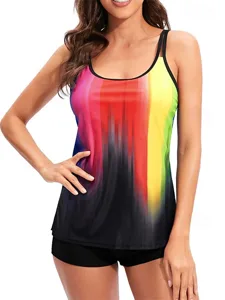 damen-tankini-bikini-zweiteiler-bademode-rote-3