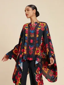 damen-top-chiffon-blumendruck-revers-eth-schwarz-1