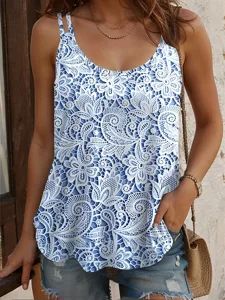 damen-tragertop-floral-graphic-basic-arm-blau-2