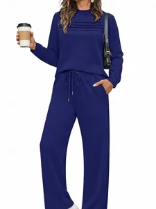 damen-trainingsanzug-hosen-sets-langarm-marineblau-16