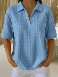 damen-tunika-t-shirt-henley-oberteil-ein-leicht-blau-17