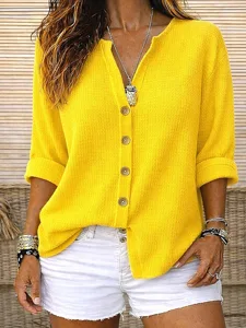 damen-tunika-vintage-stilvoll-kurzarm-no-gelb-29