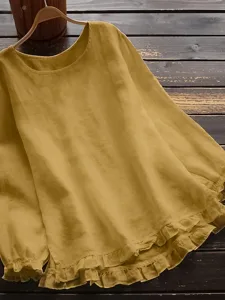 damen-ubergroe-baumwoll-mischung-bluse-r-gelb-1