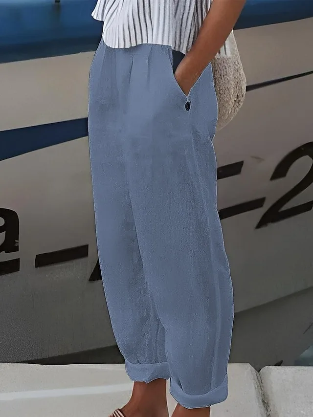 damen-ubergroe-shorts-aus-baumwollleinen-blau-7