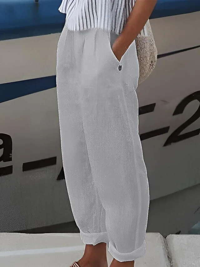 damen-ubergroe-shorts-aus-baumwollleinen-dunkelgray-8