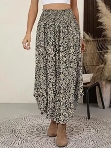 damen-urlaubsrock-niedlich-lassig-maxi-m-schwarz-1