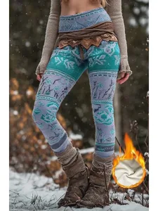 damen-viking-boho-fleecegefutterte-leggi-blau-3