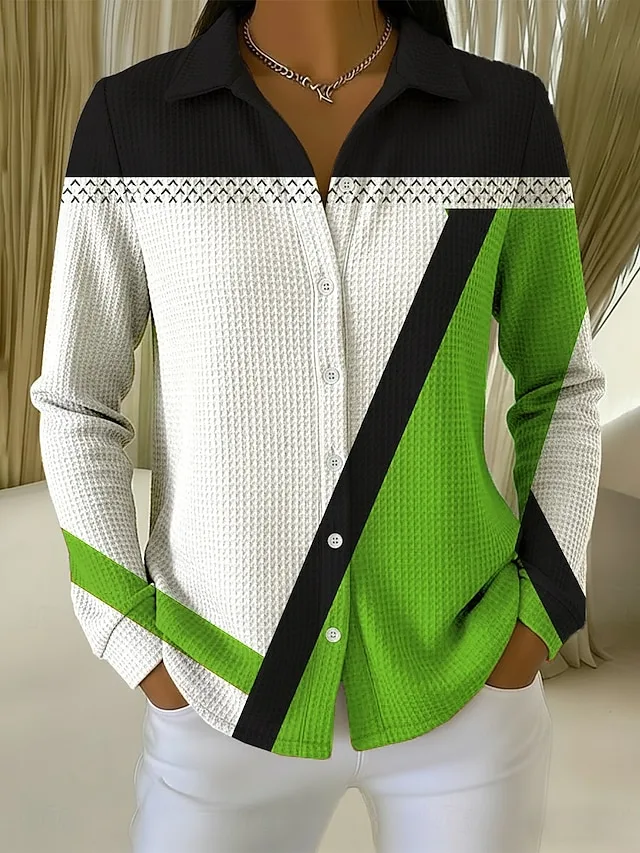 damen-waffelhemd-bluse-knopfe-druck-blum-grun-17