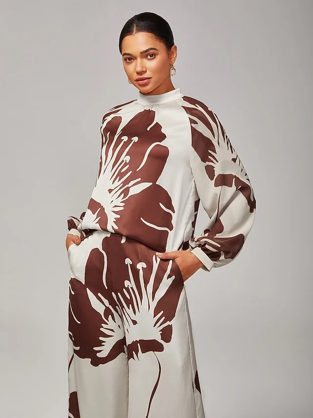 damen-weiblich-durchgeknopft-hemd-freize-braun-1