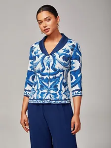 damen-weiblich-durchgeknopft-hemd-freize-marineblau-1