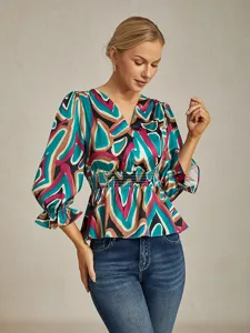 damen-weiblich-freizeithemd-abstrakt-las-multi-color-1