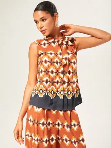 damen-weiblich-freizeithemd-abstrakt-las-orange-1