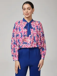 damen-weiblich-freizeithemd-leopard-druc-rosa-1