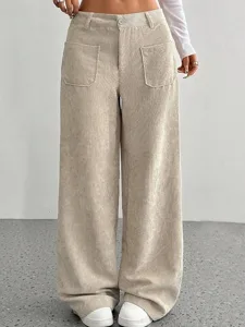 damen-weite-hosenbeine-chinos-streetwear-aprikose-2