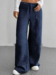 damen-weite-hosenbeine-chinos-streetwear-marinenblau-20