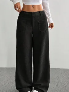 damen-weite-hosenbeine-chinos-streetwear-schwarz-15