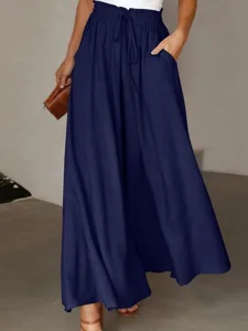 damen-weite-hosenbeine-hose-freizeithose-marineblau-1