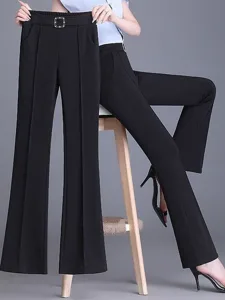 damen-weites-bein-anzughose-hosen-hose-m-schwarz-4