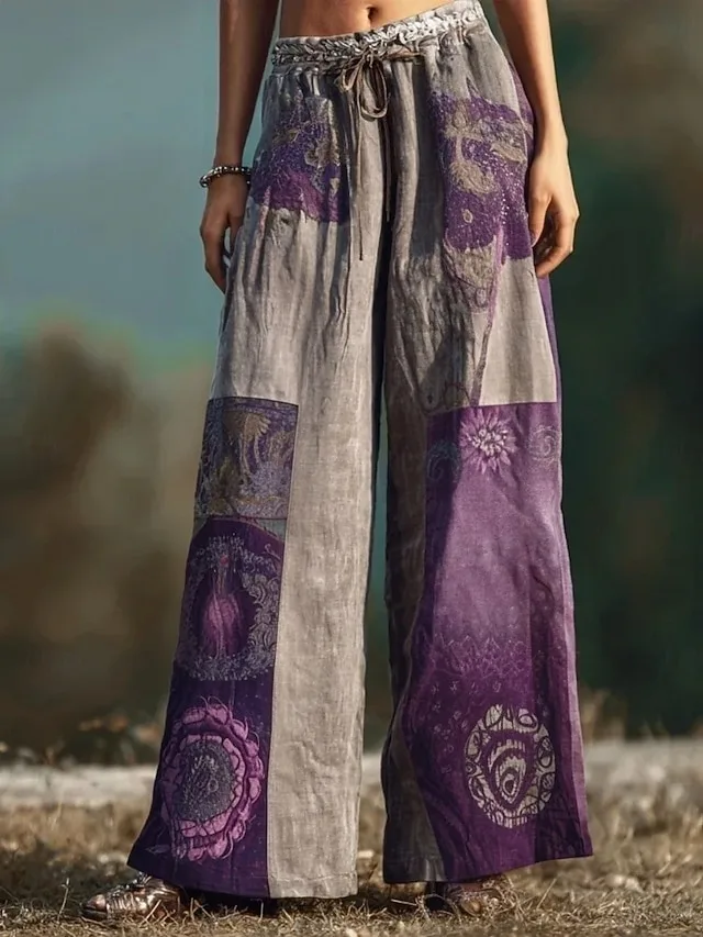 damen-weites-bein-chinos-urlaub-vintage-violett-1