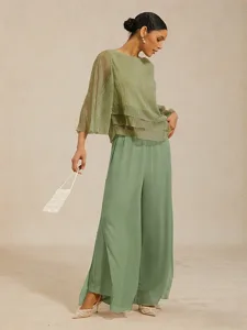 damen-weites-bein-elegant-volle-lange-mi-schiefergrun-1