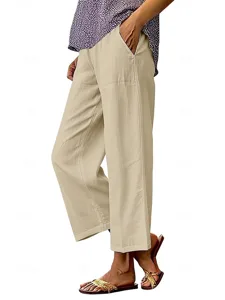 damen-weites-bein-hose-freizeithose-urla-khaki-14