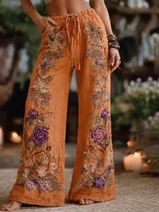 damen-weites-bein-hosen-hose-palazzo-hos-orange-27