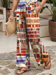 damen-weites-bein-hosen-hose-urlaub-lass-braun-4